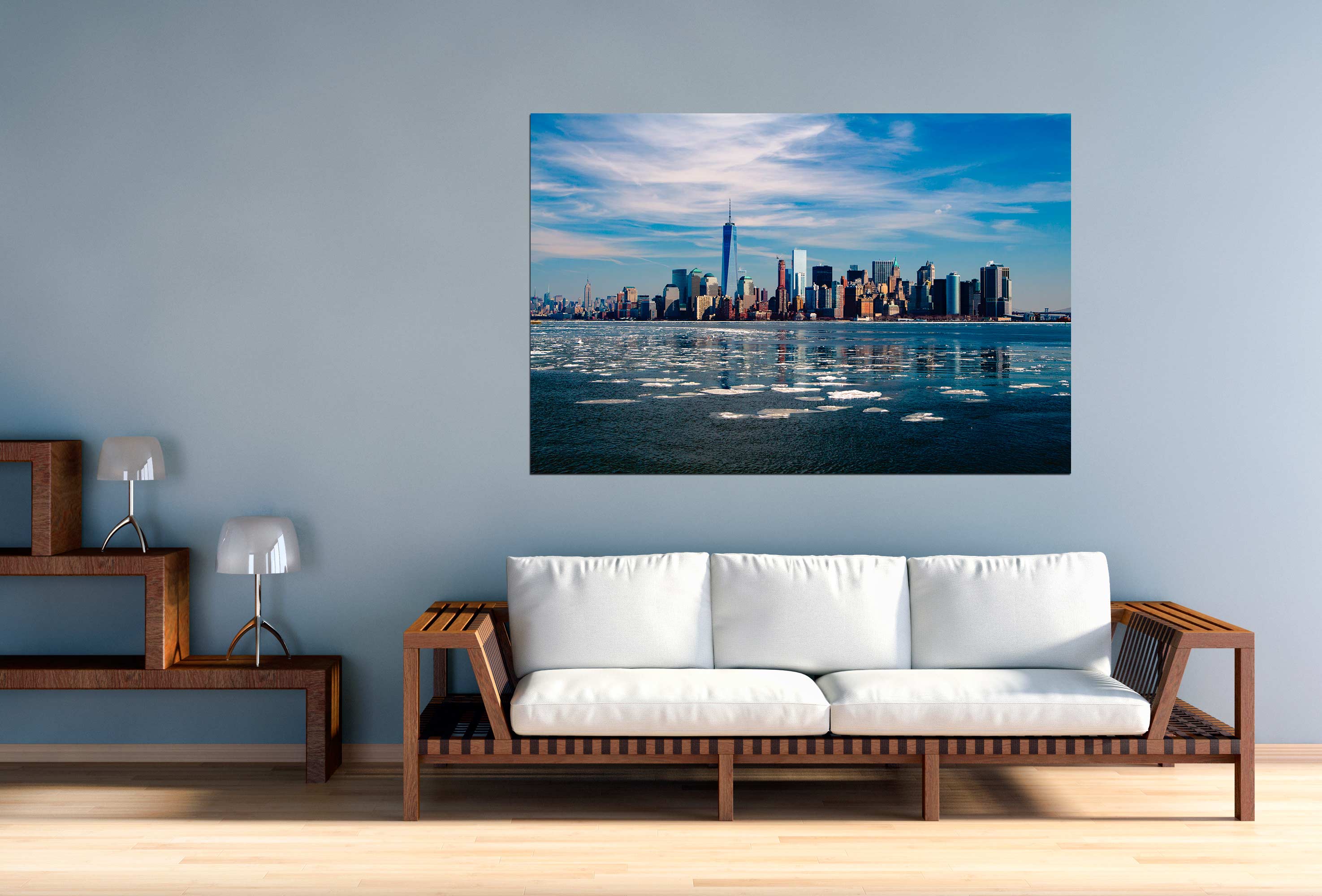 Pintura da baía de Nova York