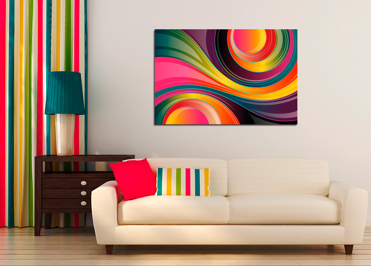 Pintura abstrata psicodélica