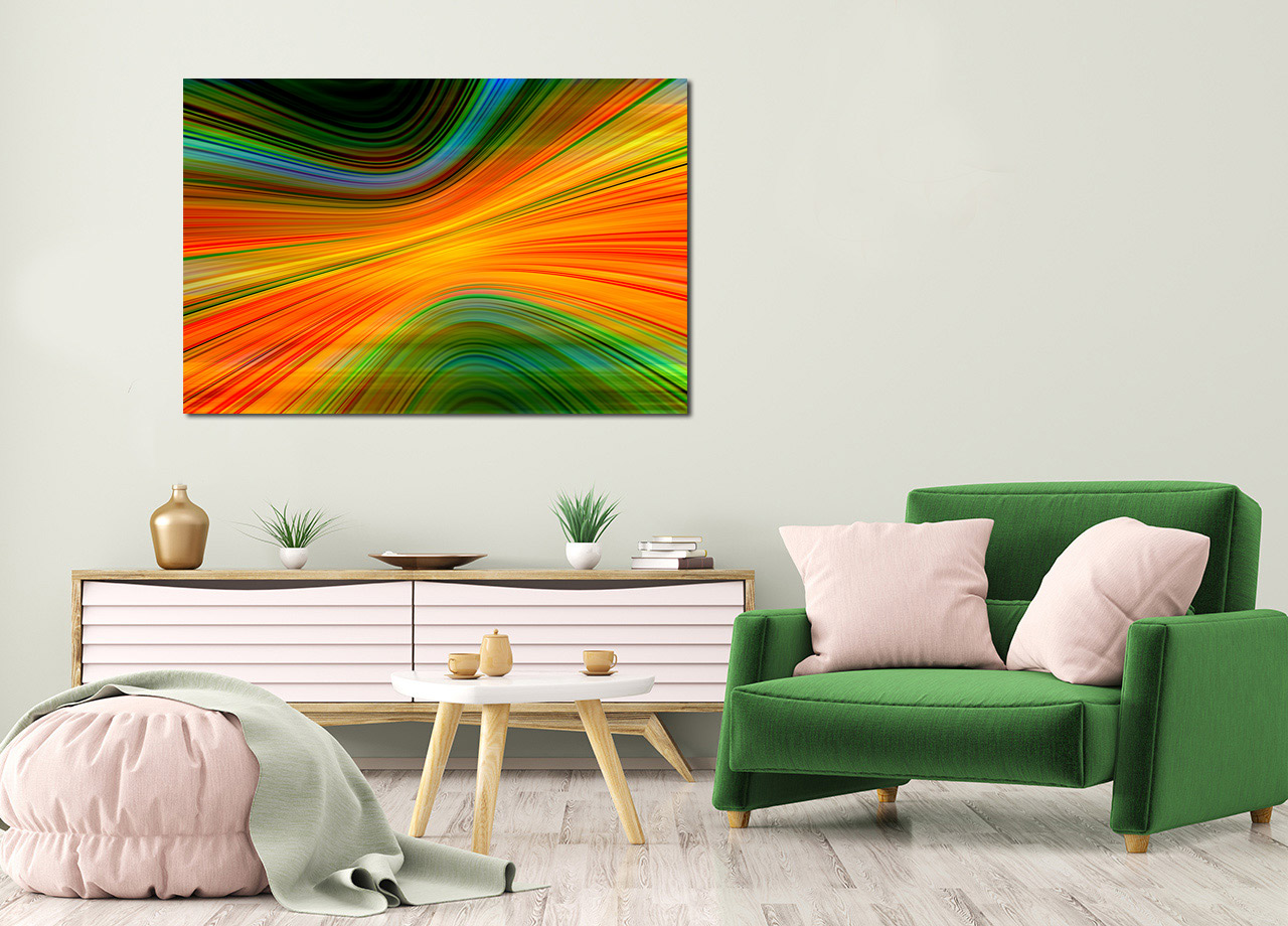 Pintura abstrata colorida