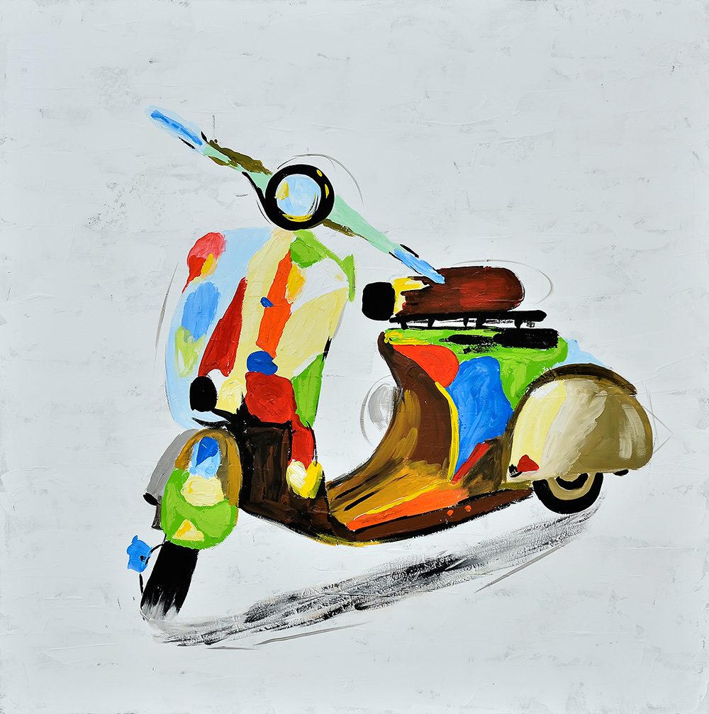 Quadro Vespa Colorida 2