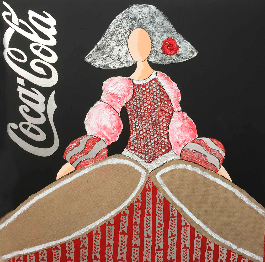 Quadro da Menina Coca-Cola