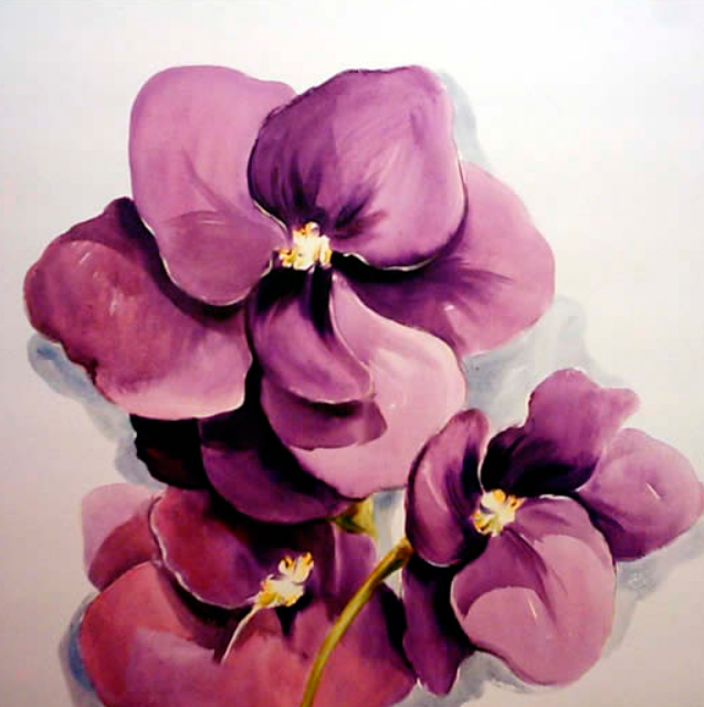 Quadro Flor Púrpura