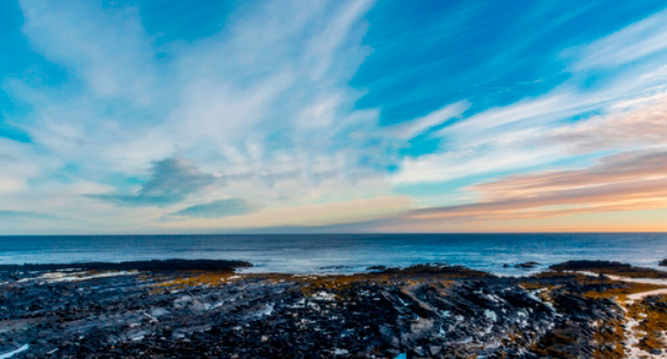 Pintura de mar calmo