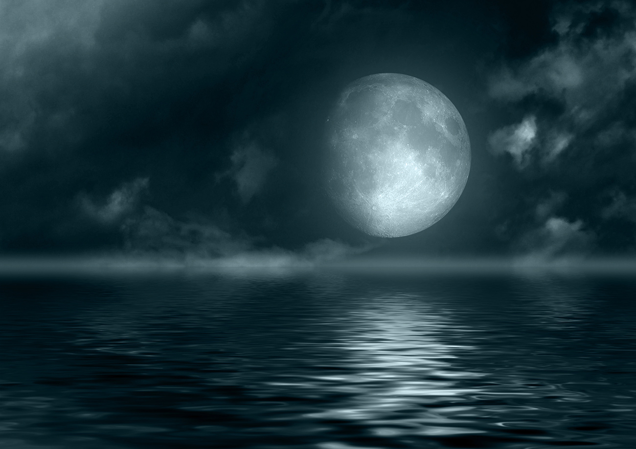 Quadro Lua e Mar