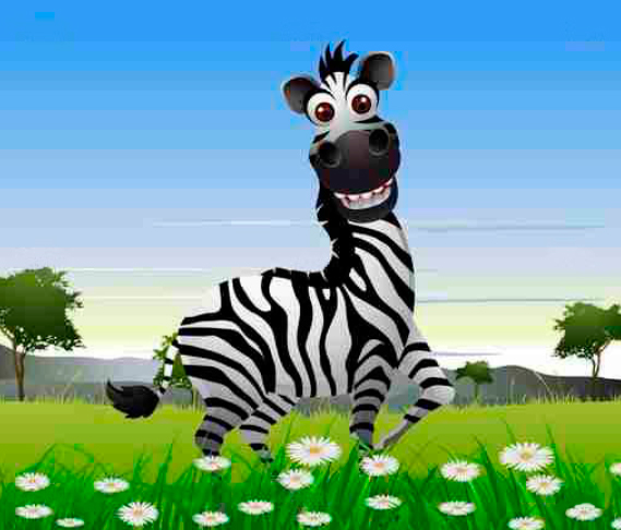 Quadro Zebra Feliz 