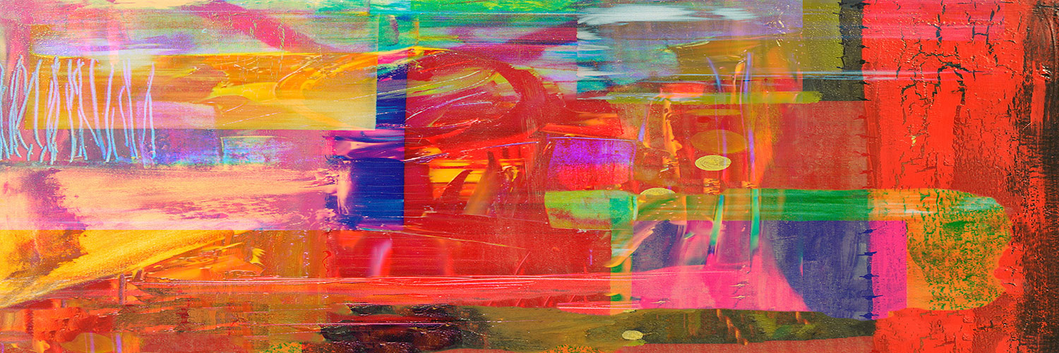 Pintura abstrata de cores