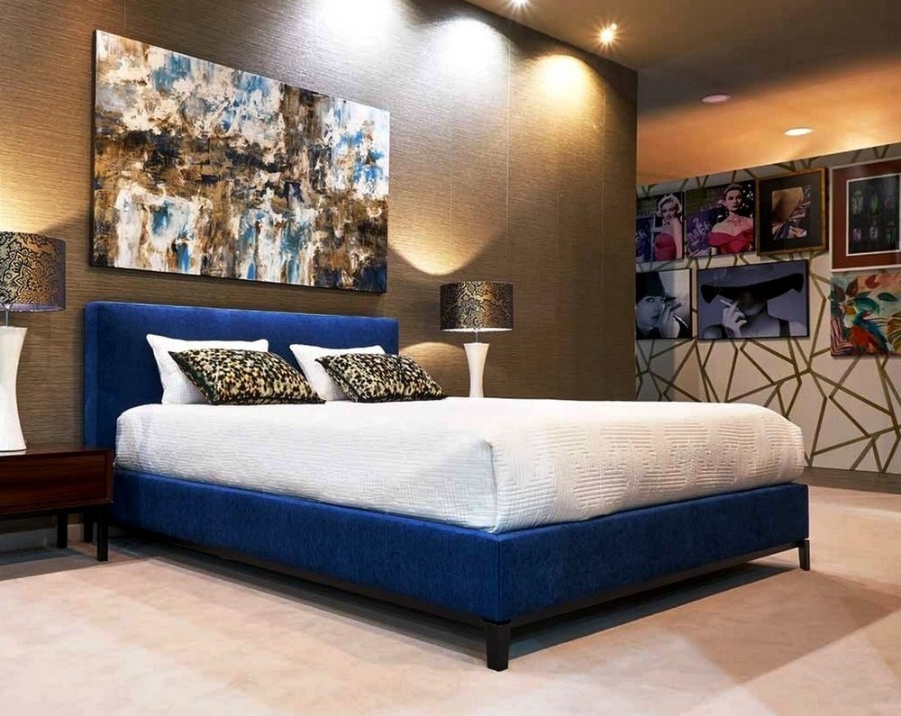 Cama de Casal Alfaiate Azul