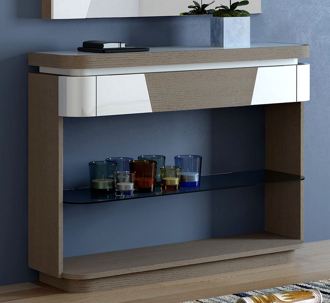 Consola com LED e Espelho Viana