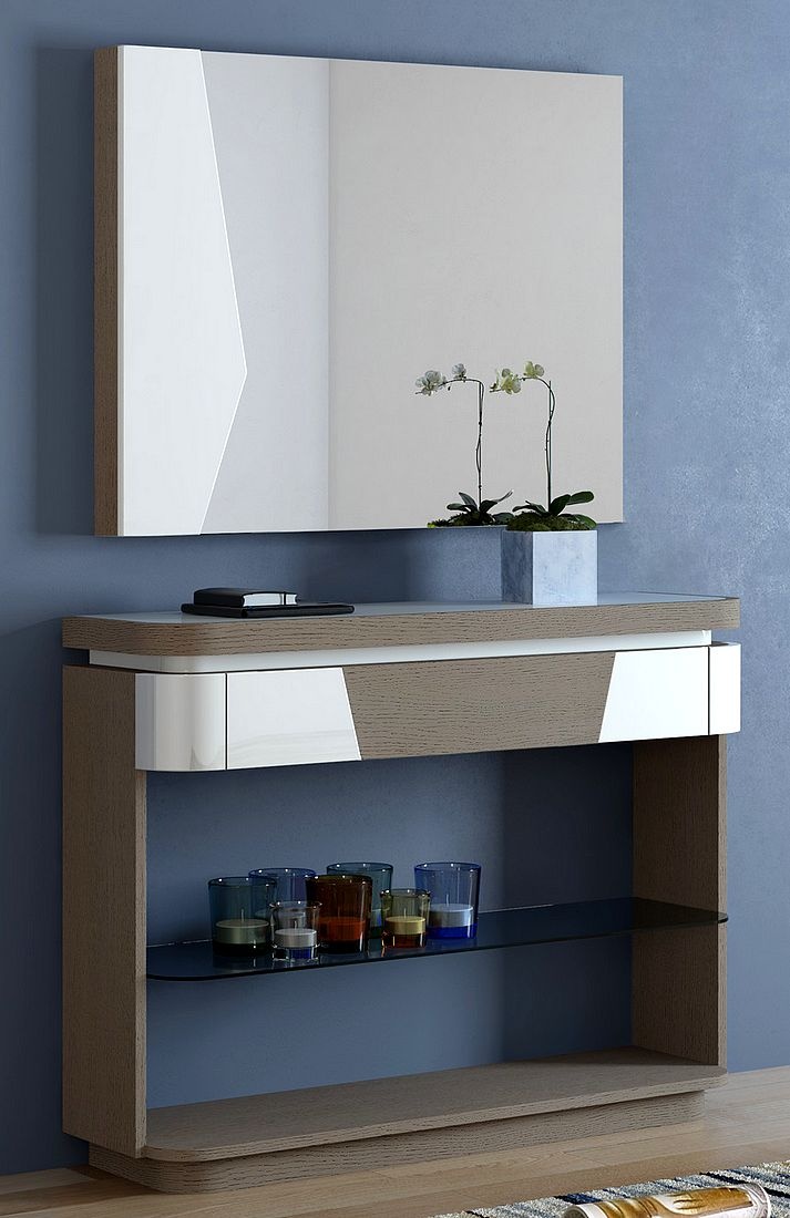 Consola com LED e Espelho Viana