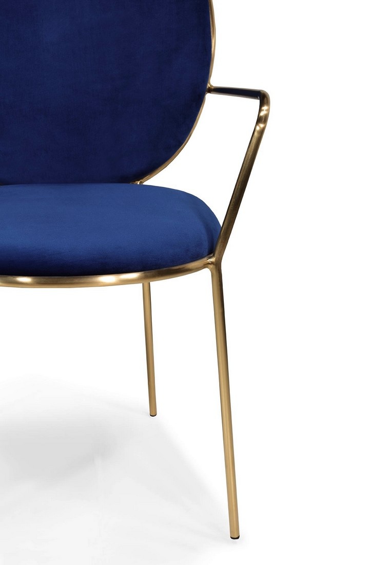 Cadeira Blue Gold com Braços