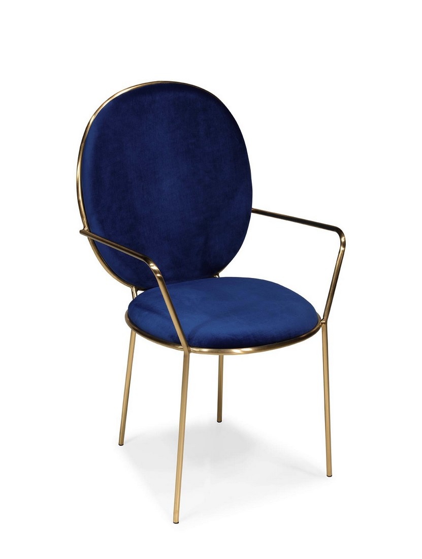 Cadeira Blue Gold com Braços