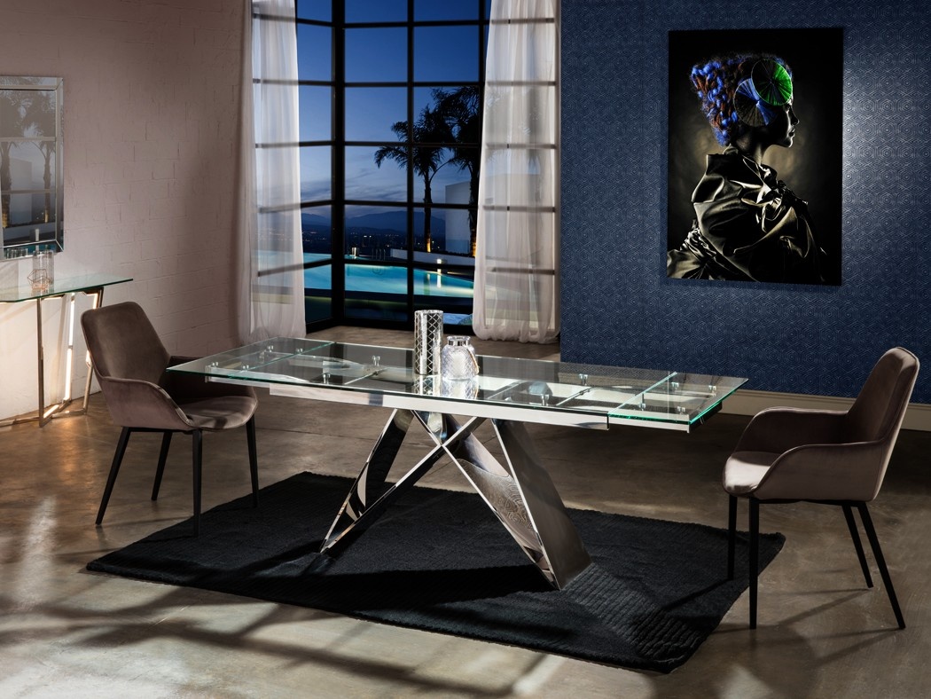 Mesa De Vidro Mesa De Vidro Redonda Eiffel 80cm DCasa Casa Freitas