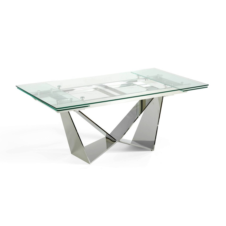 A mesa de vidro temperado transparente é a peça perfeita para quem procura modernidade e leveza ao seu ambiente. Seu design minimalista permite que ela se integre em qualquer espaço, oferecendo beleza