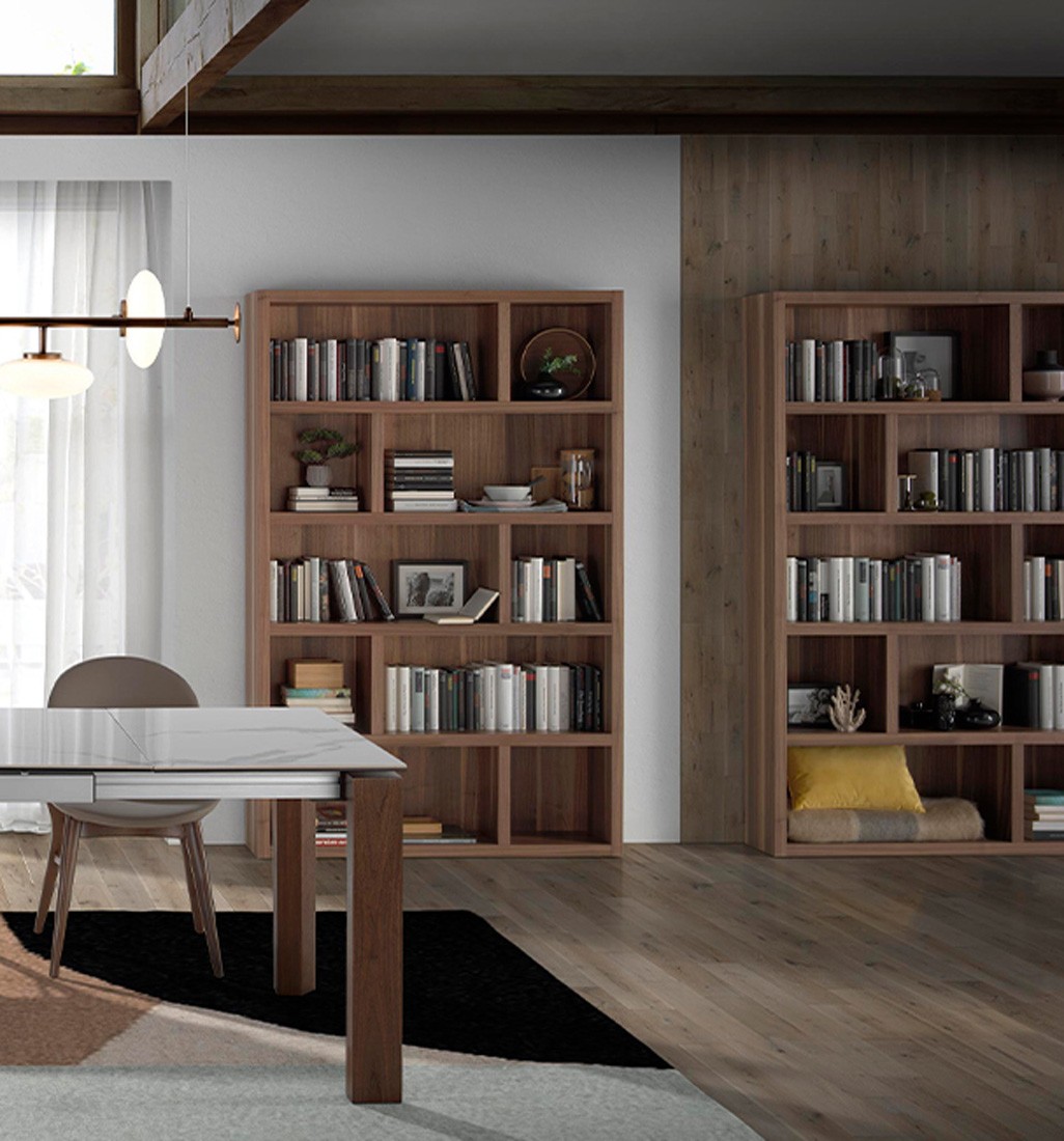 Organize seu espaço com a estante Milano: desenhada para adicionar estilo e facilidade ao seu ambiente!