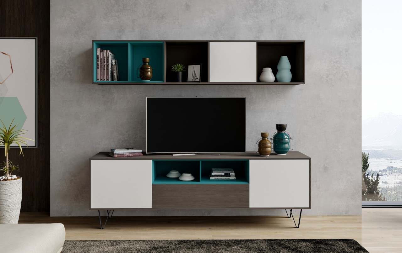Organize o seu espaço com a estante TV Enkel V9. Seu design moderno e versátil permite que você combine diferentes estilos de decoração.