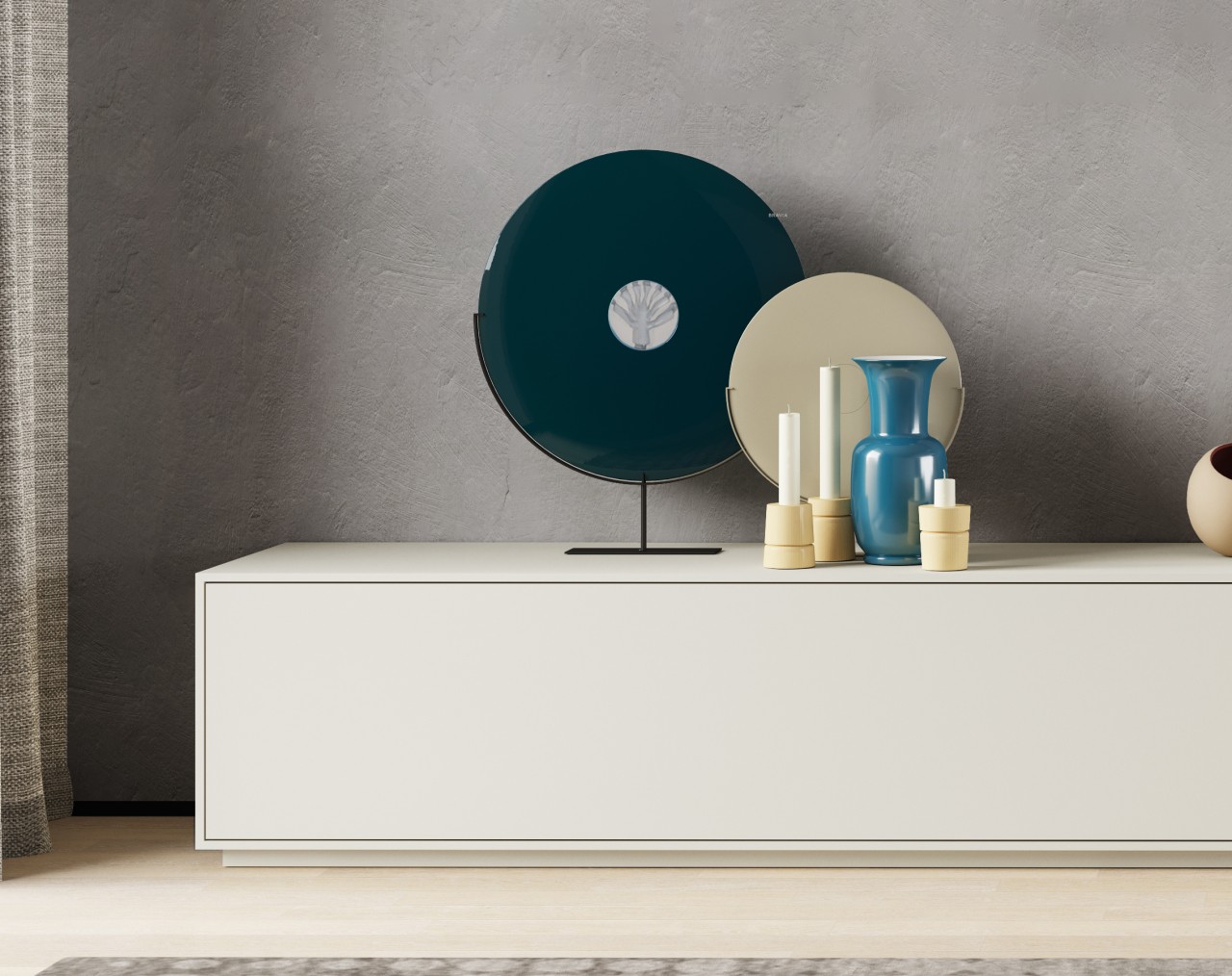 O Móvel TV Enkel 05 é a escolha perfeita para dar um toque moderno e elegante à sua sala de estar. O seu design único e espaçoso oferece várias opções de arrumação para acomodar todos os seus equipame