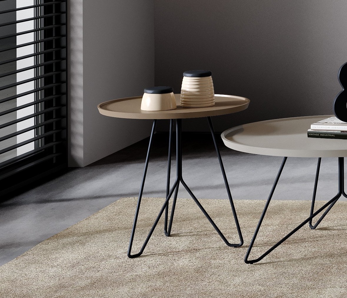A mesa de apoio Tube é a escolha perfeita para um estilo moderno e minimalista. Deixe a sua sala ou escritório com uma elegância única e sofisticada!