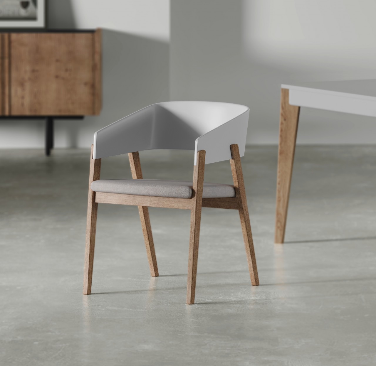 A cadeira da um toque moderno na sua sala de jantar. As cadeiras Slat são o elemento ideal para dar um ar sofisticado e elegante à sua decoração.