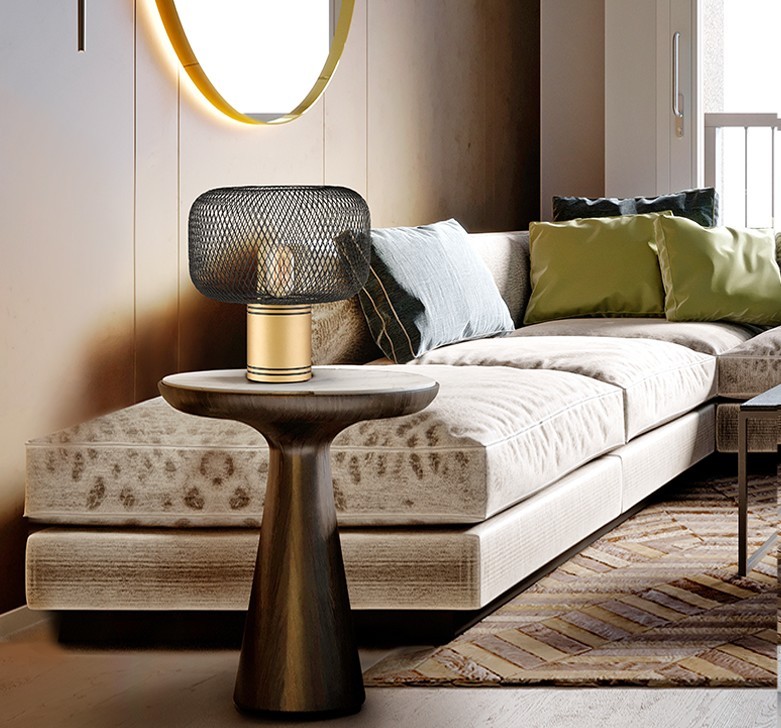 Ilumine seu ambiente com o candeeiro de mesa Osiris, que traz um visual moderno e elegante para seu espaço.
