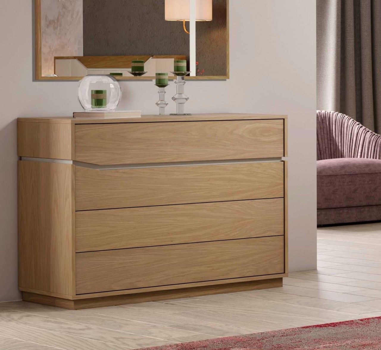 A cómoda Luca Mor é a escolha perfeita para o seu quarto. Estilo e elegância juntos na mesma peça de mobiliário.