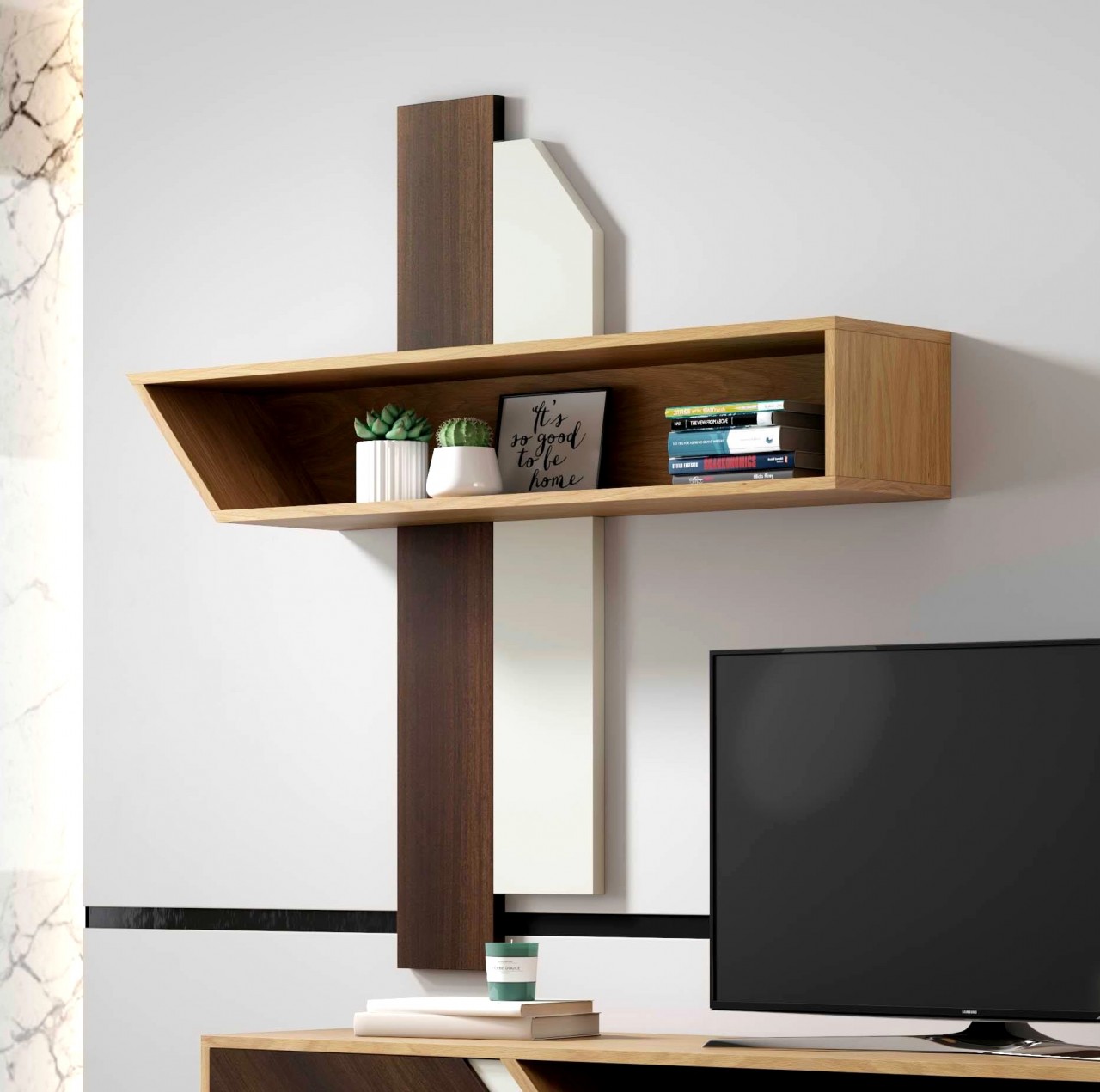 Organize o seu espaço com a estante TV Luca Simple estilo, qualidade e funcionalidade em um só móvel. Uma combinação perfeita para seu lar.