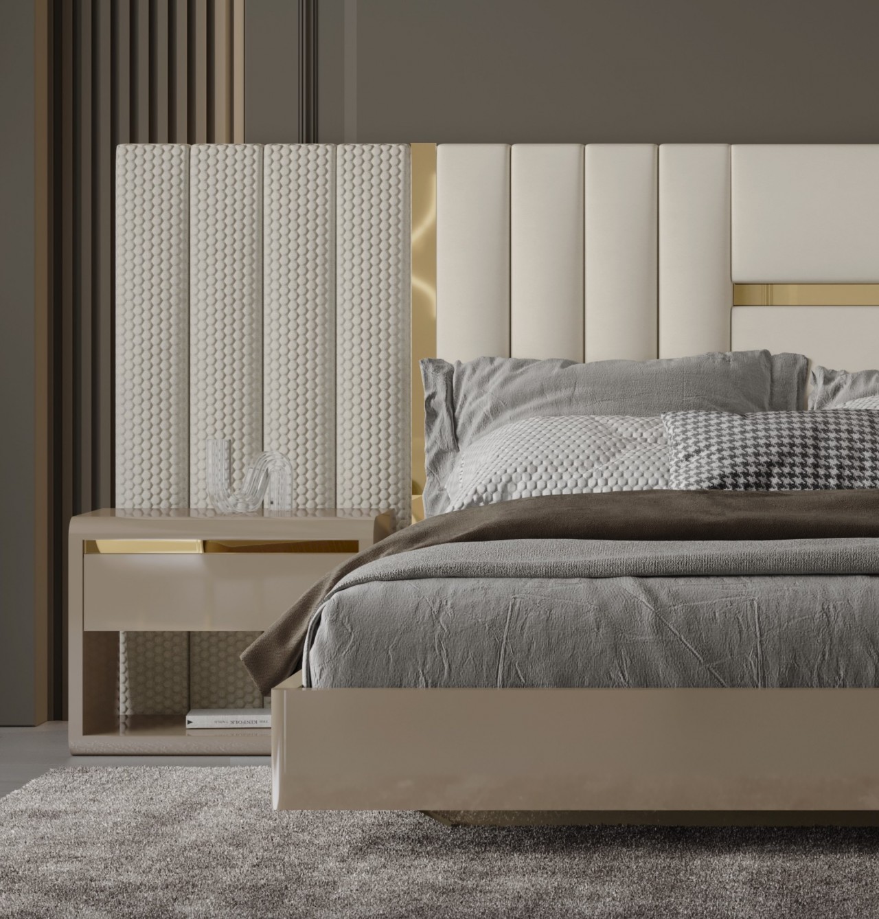 O sonho de um lar aconchegante começa com a cama de casal Alma Simple. Seu design moderno e acolhedor é o cenário perfeito para momentos únicos.