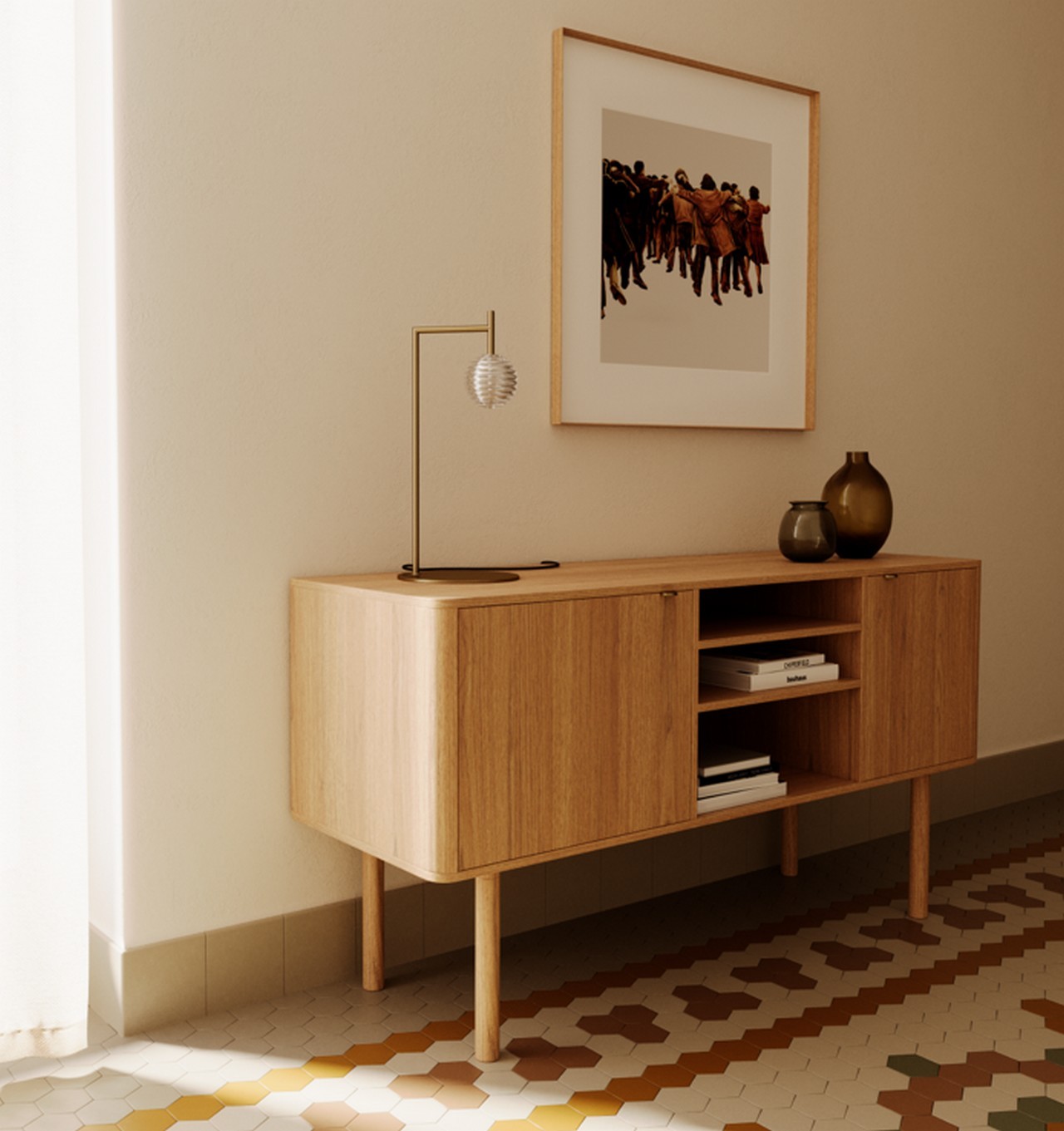 Adicione um toque moderno e aconchegante a qualquer canto da sua casa! O candeeiro de mesa Doul é ideal para criar ambientes acolhedores e únicos.