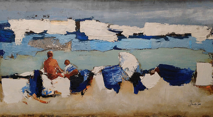 Pintura da costa azul