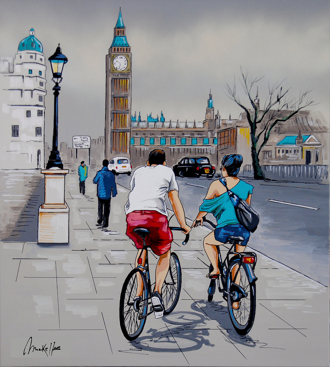 London walk painting