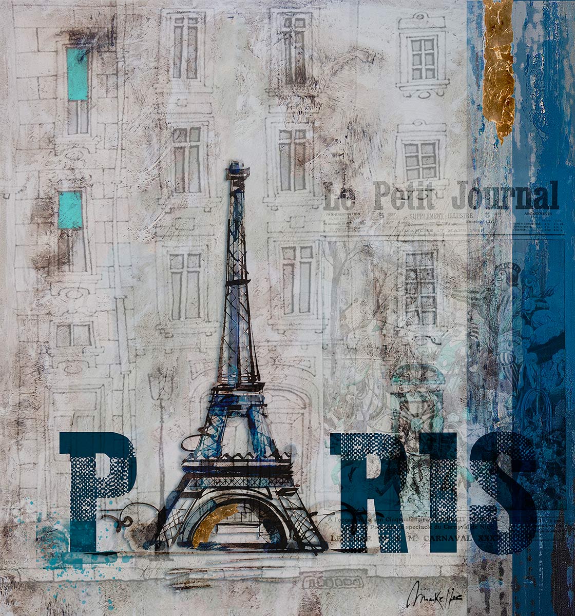 Paris é a cidade do amor, e também da arte! Desfruta das cores vibrantes desta pintura e lembra-te que Paris sempre terá algo para te inspirar.