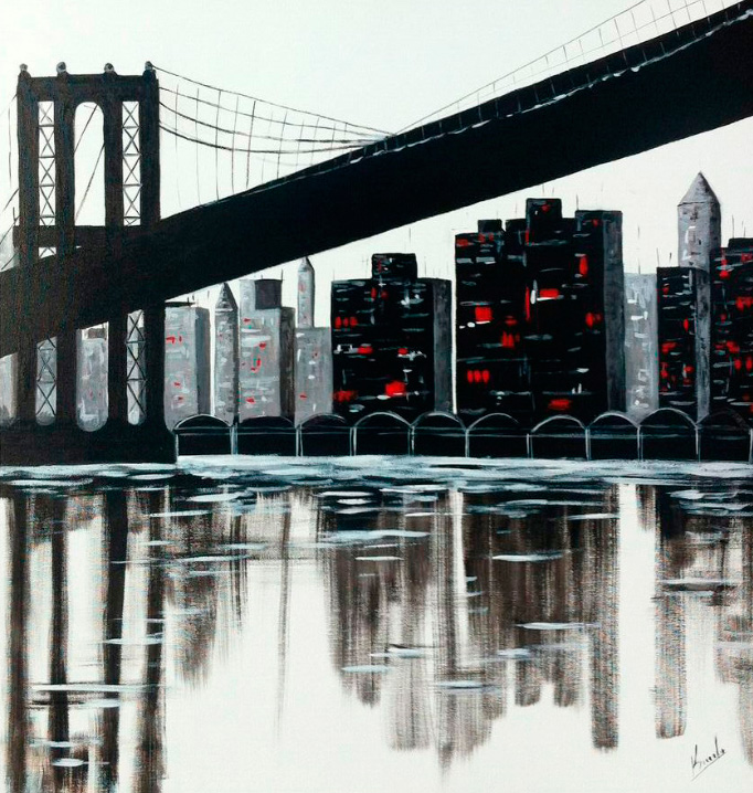 Pintura da ponte de Nova York