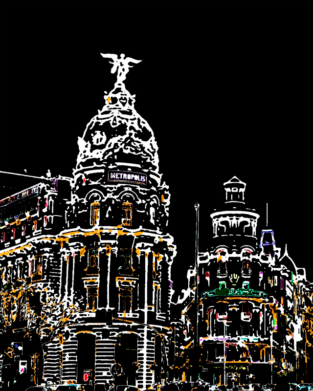 Quadro Madrid de Noite