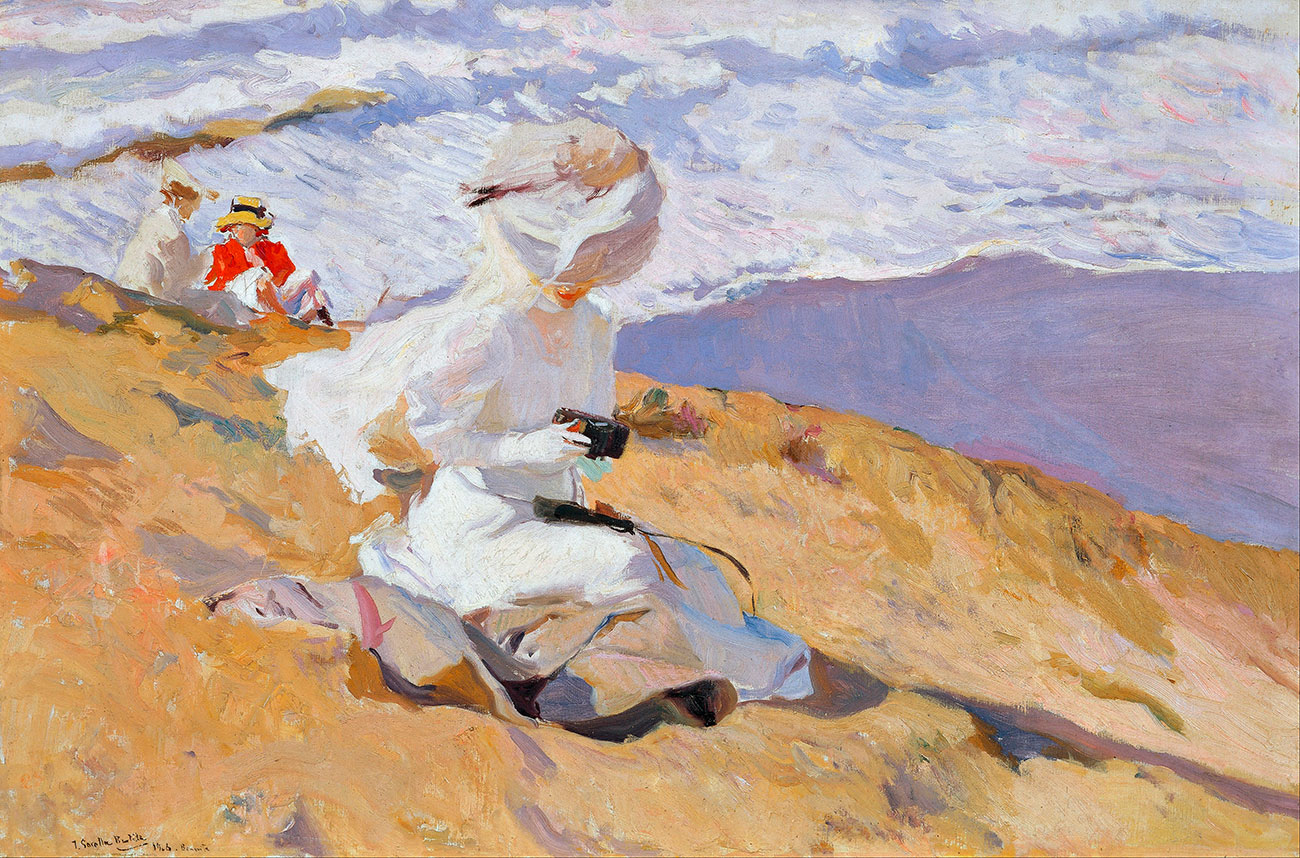 Sorolla quadro A praia de Biarritz