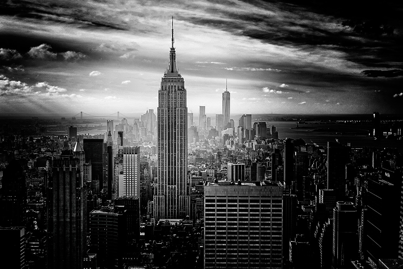 New York view painting