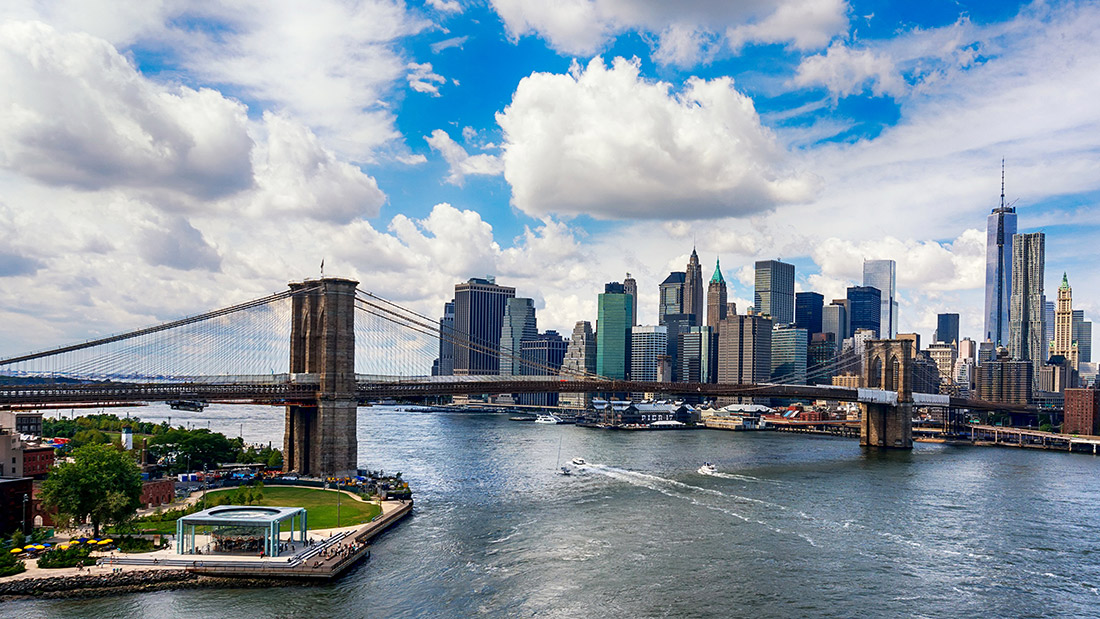 Pintura da ponte do Brooklyn