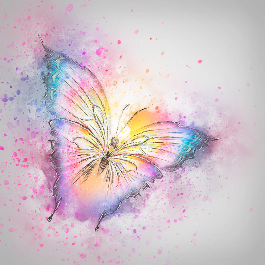 Pintura de borboleta