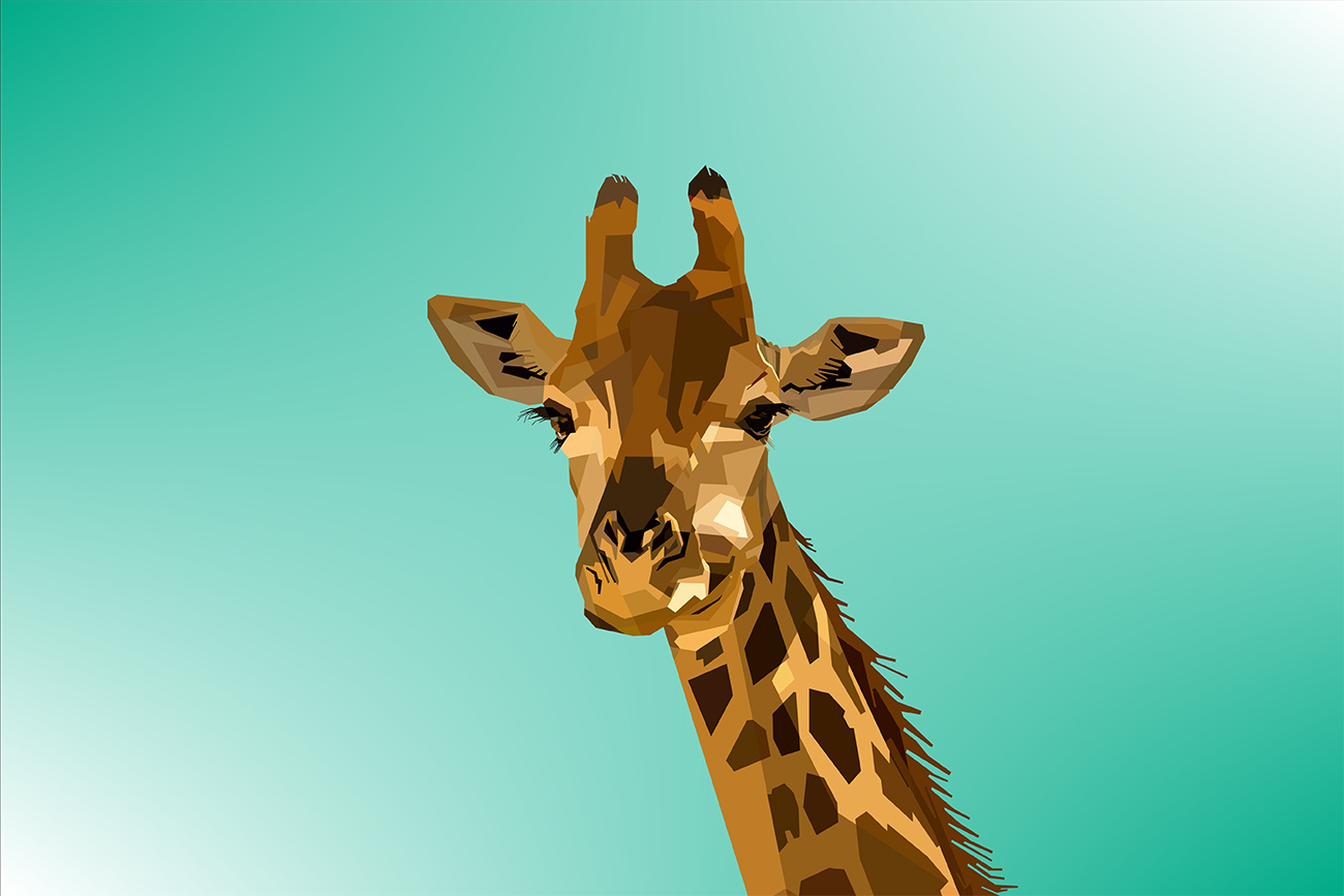 Pintura de girafa