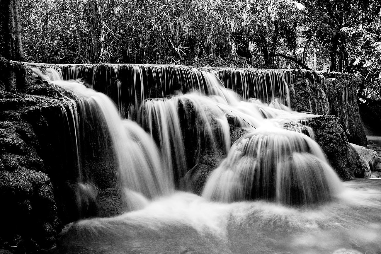 Cachoeira pintura de paisagem