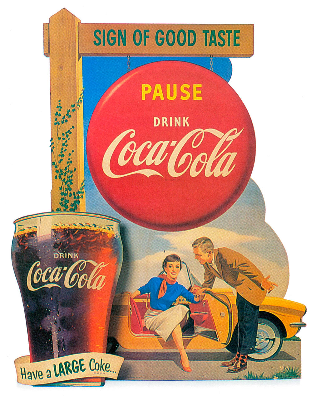 Caixa de publicidade da Coca-Cola