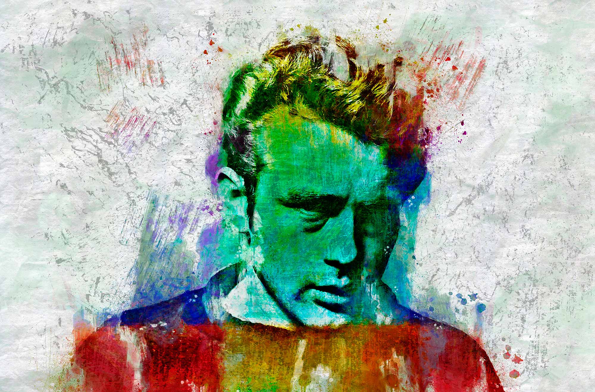 Pintura de James Dean