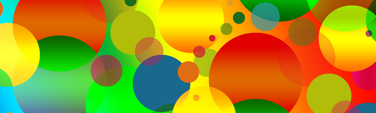 Círculos de pintura abstrata pop