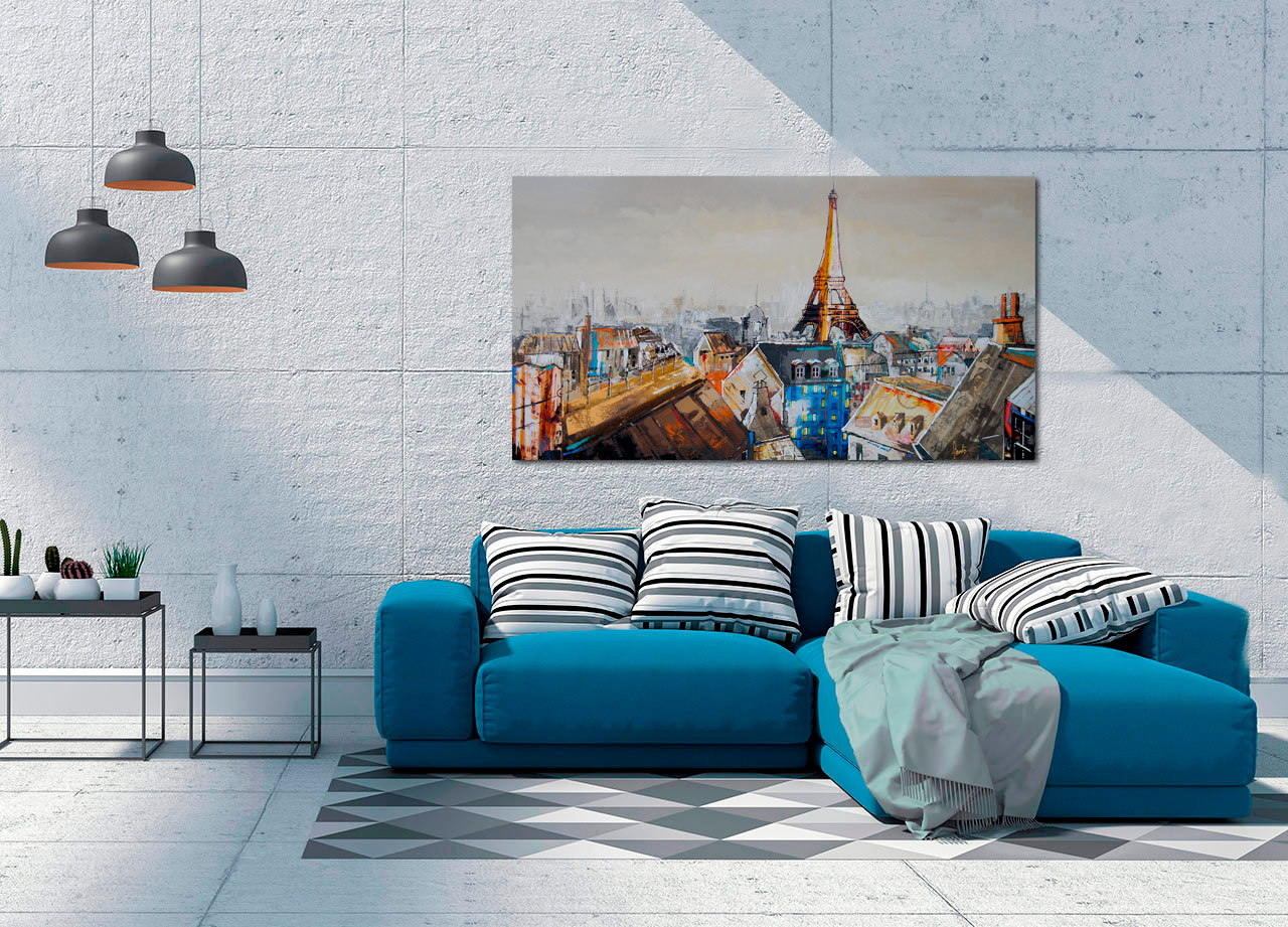 Pintura da cidade de Paris