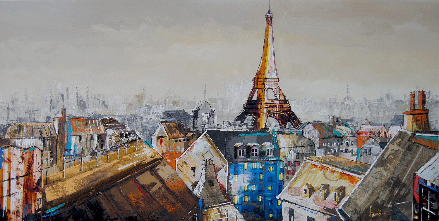 Pintura da cidade de Paris