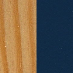 Pinho+ MDF / Pinho mel+ Azul escuro