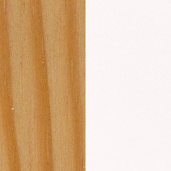 Pinho Natural + Lacado Branco