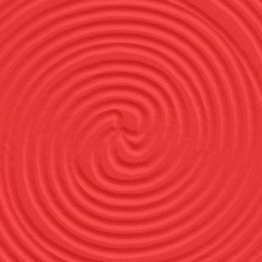 Wengue / Entalhado Espiral Vermelho