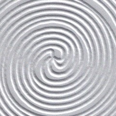 Wengue / Entalhado Espiral Prateado