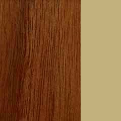 Nogueira + MDF / Cor Natural + Bege - C