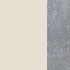 MDF / Lacado Bege Alto Brilho+Prata