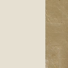 MDF / Lacado Bege Alto Brilho+Ouro